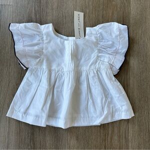 Janie and Jack Crisp White Top